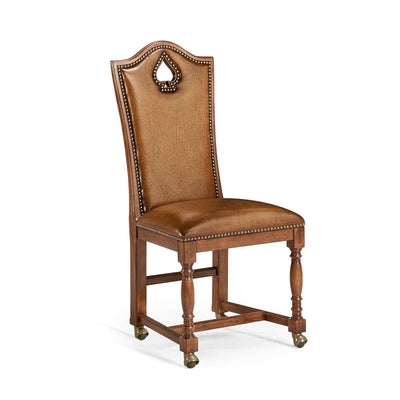 Jonathan Charles High Back Playing Card "Spade" Side Chair