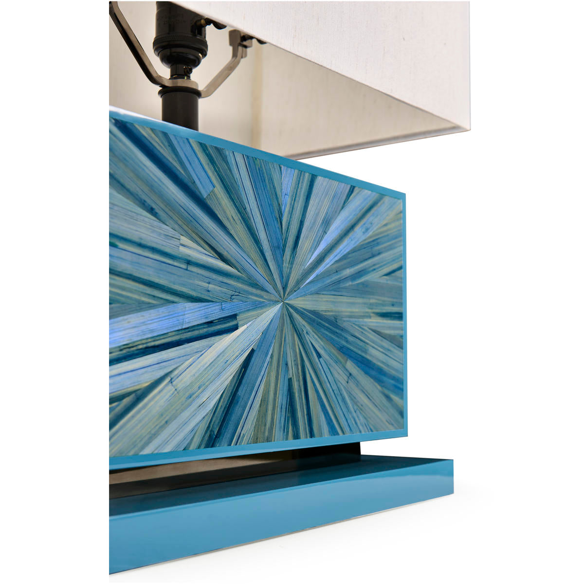 Jonathan Charles Sapphire Horizontal Table Lamp