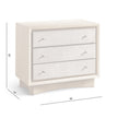 Jonathan Charles Keel Three Drawer Nightstand