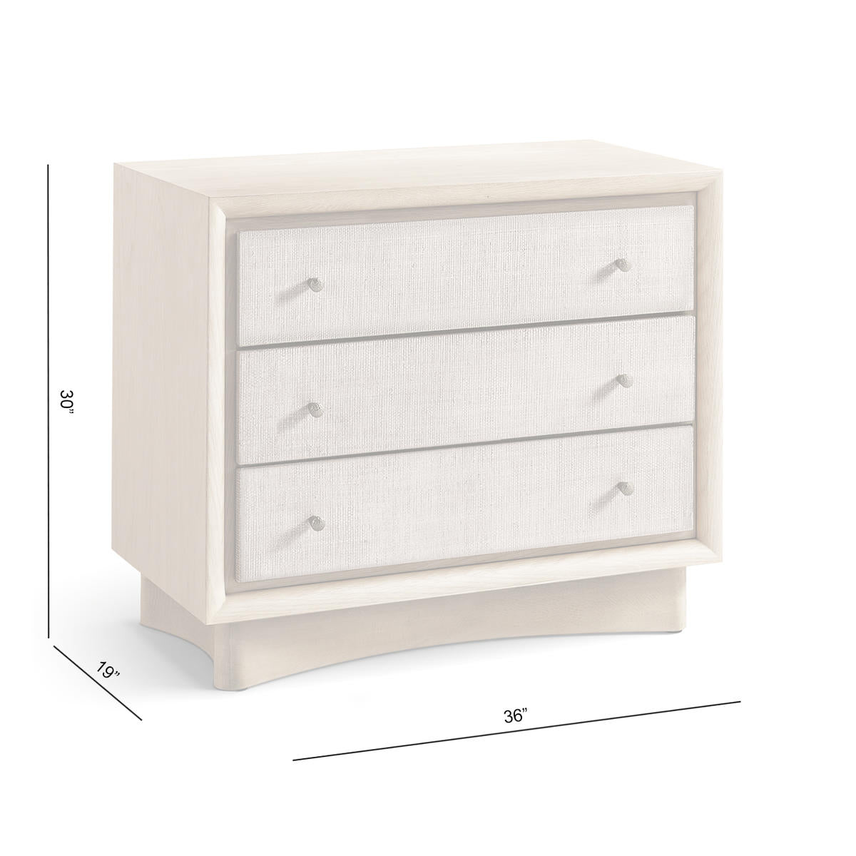 Jonathan Charles Keel Three Drawer Nightstand