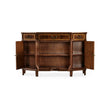 Jonathan Charles Starburst Mahogany Side Cabinet