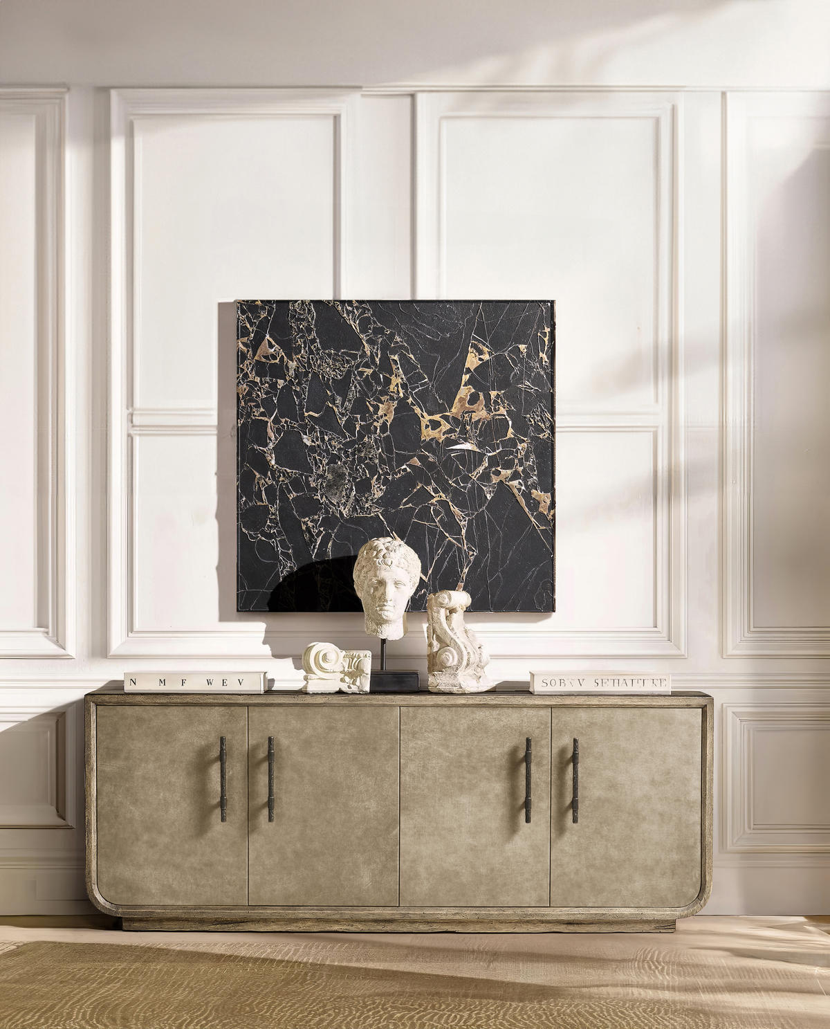 Jonathan Charles Stone Ridge Leather Bar Stool