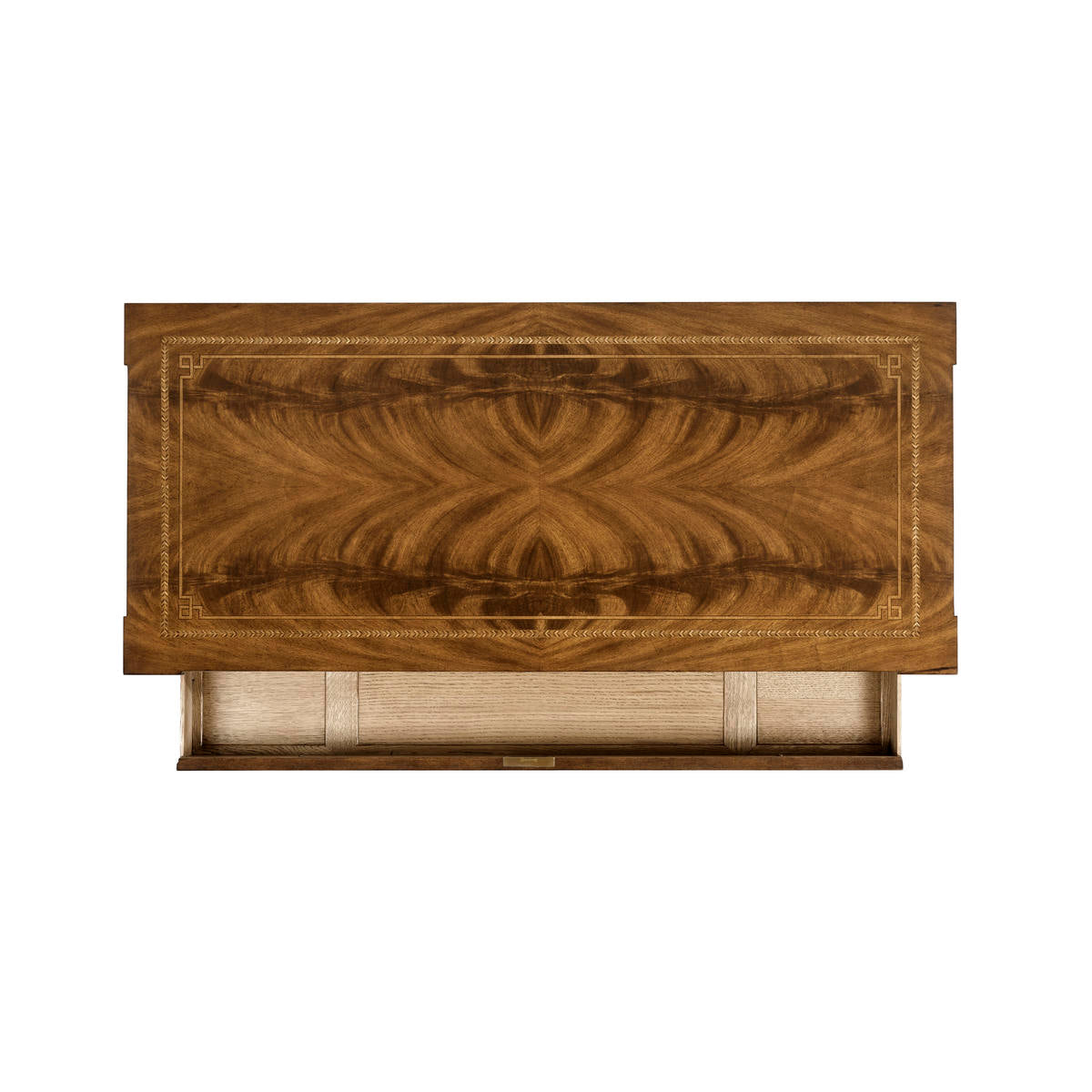 Jonathan Charles Empire Style Walnut Three Drawer Chest