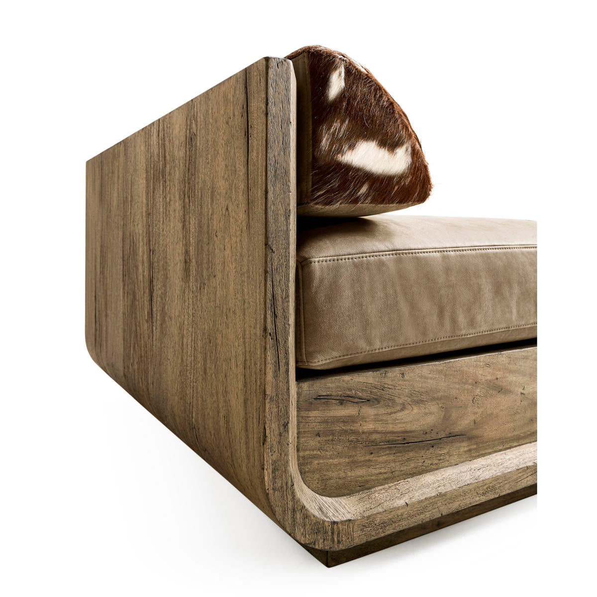 Jonathan Charles Stone Ridge Leather & Hide Daybed Light