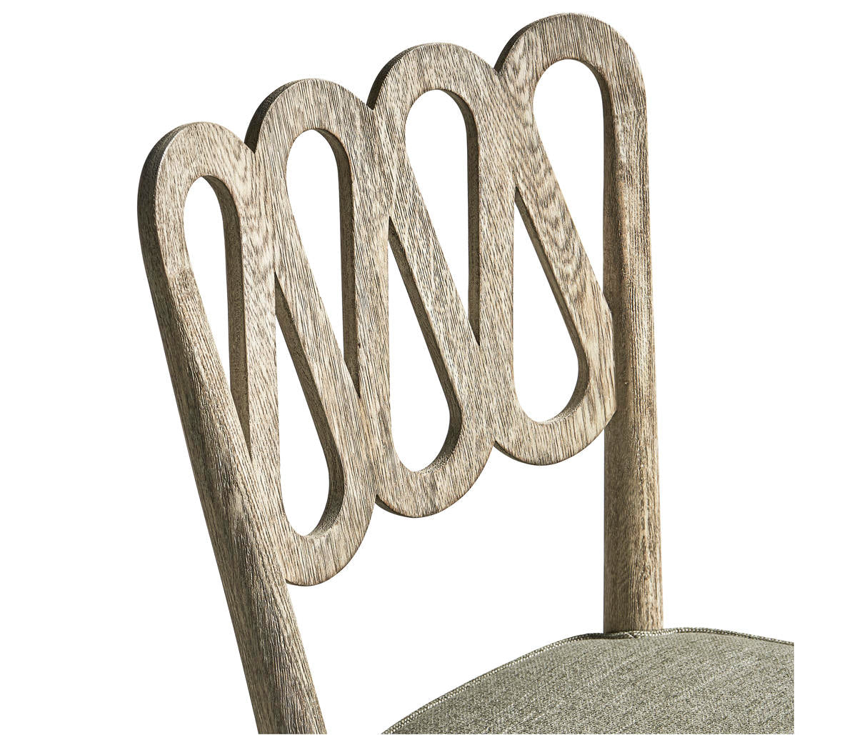 Jonathan Charles Ampney Washed Grey Oak Side Chair - Set of 2