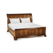 Jonathan Charles Walnut Sleigh US King Bed