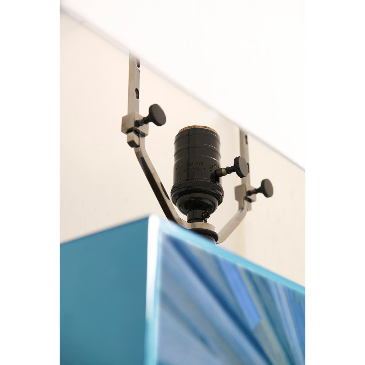 Jonathan Charles Sapphire Horizontal Table Lamp