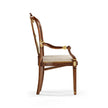 Jonathan Charles Buckingham Gilded Lyre Back Arm Chair