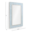 Jonathan Charles Sapphire Rectangular Wall Mirror