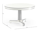 Jonathan Charles Caldera Round Dining Table 48