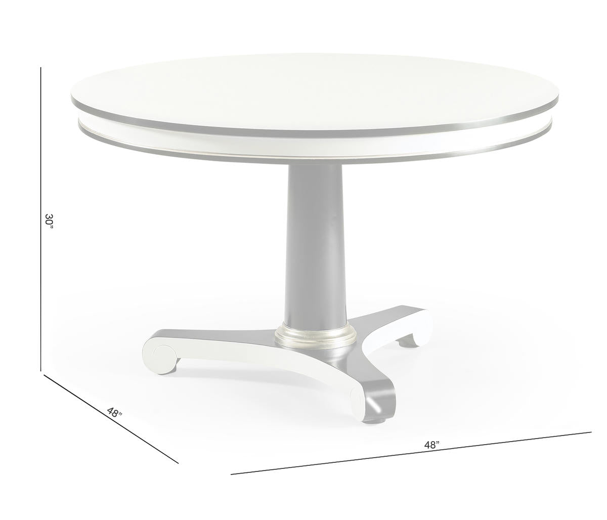 Jonathan Charles Caldera Round Dining Table 48