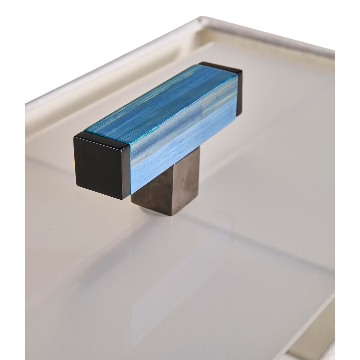 Jonathan Charles Sapphire Horizontal Table Lamp