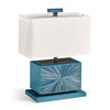 Jonathan Charles Sapphire Horizontal Table Lamp