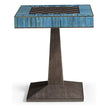Jonathan Charles Sapphire Straw Game Table
