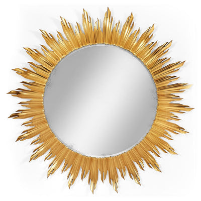 Jonathan Charles Large gilded sunburst mirror