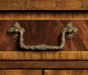 Jonathan Charles Mahogany Bedside Table with Brass Gallery