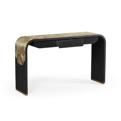 Jonathan Charles Fusion Curved Chinoiserie Console