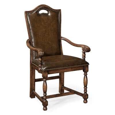 Jonathan Charles Traditional High Back Arm Chair