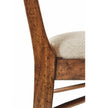Jonathan Charles Regency Crotch Walnut Curved Back Side Chair