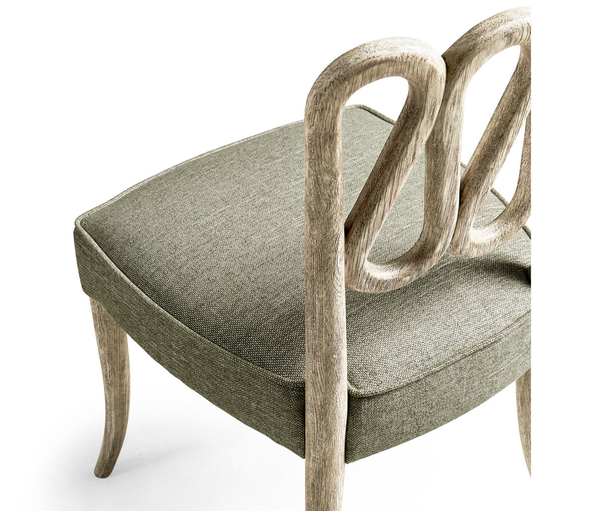 Jonathan Charles Ampney Washed Grey Oak Side Chair - Set of 2