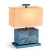 Jonathan Charles Sapphire Horizontal Table Lamp