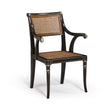 Jonathan Charles Linden Charcoal Wash Dining Arm Chair
