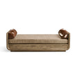 Jonathan Charles Stone Ridge Leather & Hide Daybed Light