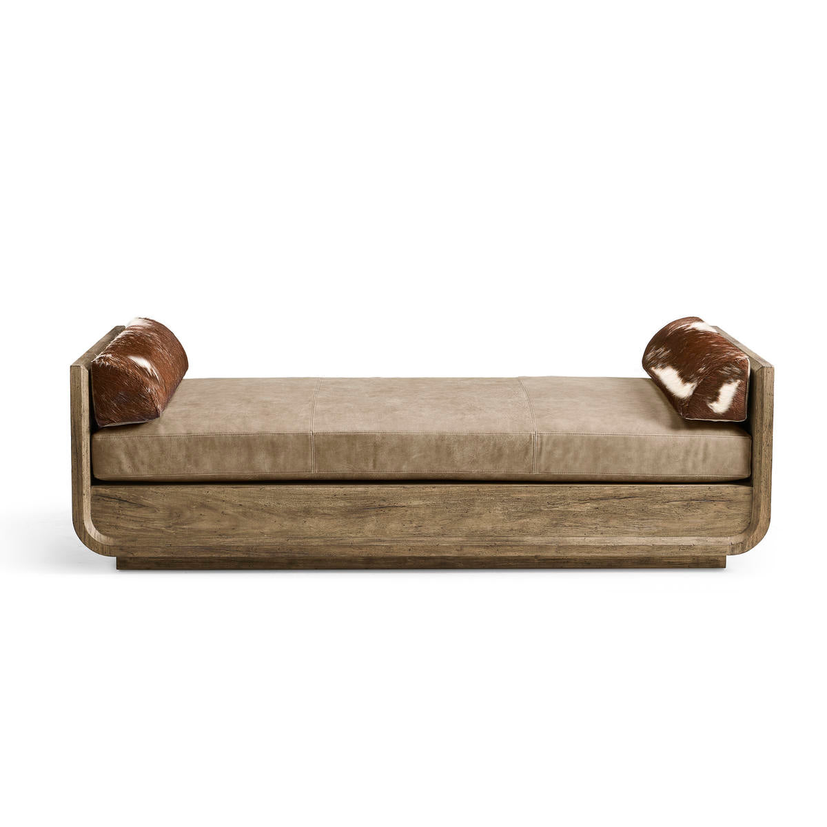 Jonathan Charles Stone Ridge Leather & Hide Daybed Light