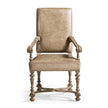 Jonathan Charles Sagehill Leather Arm Chair