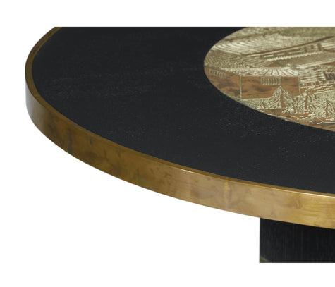 Jonathan Charles Fusion Chinoiserie Center Table