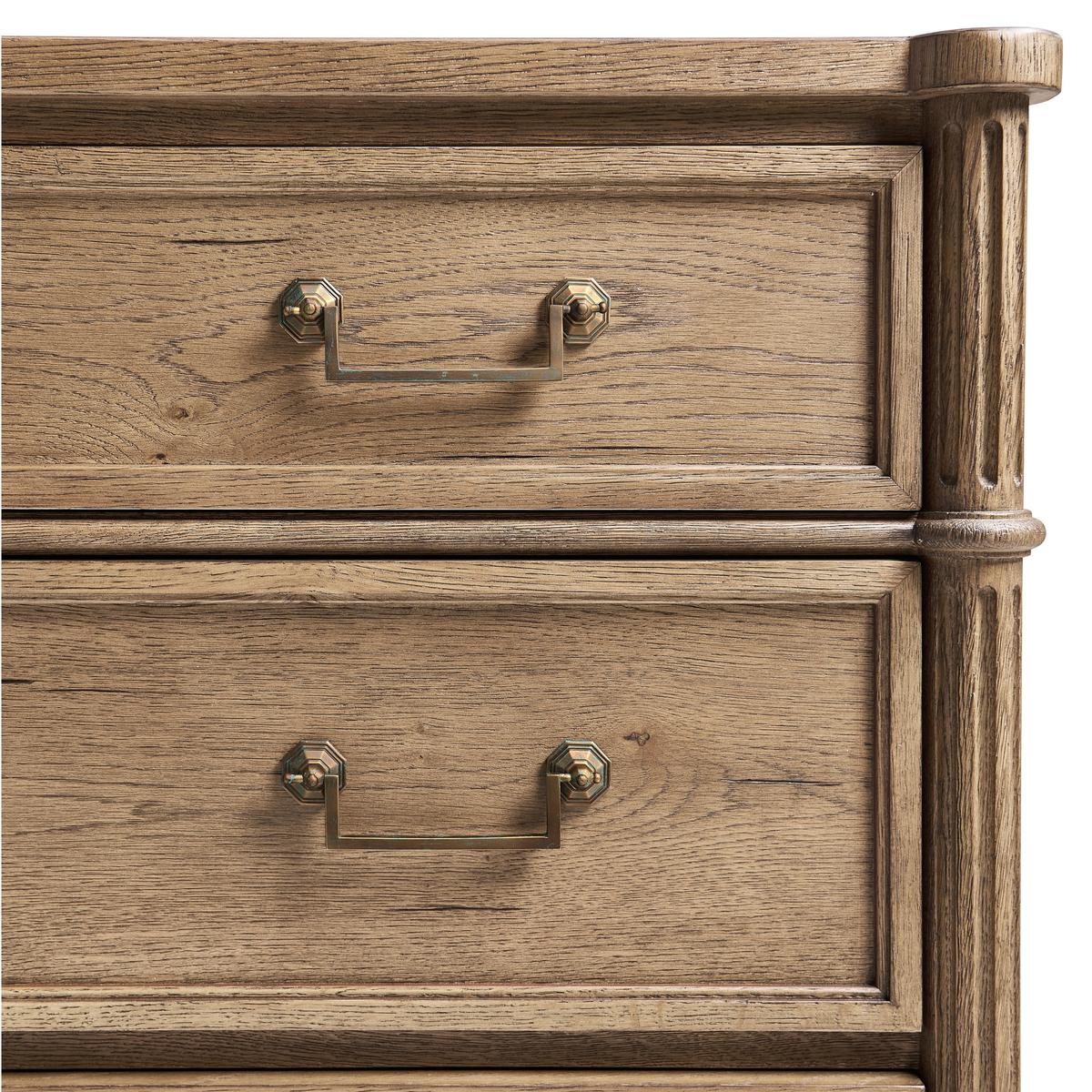 Jonathan Charles Kalpa Louis XVI Drawer Chest - Stripped Chestnut