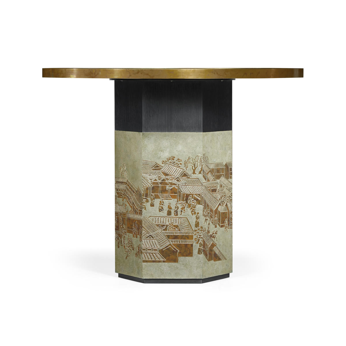 Jonathan Charles Fusion Chinoiserie Center Table