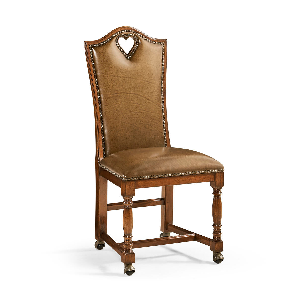 Jonathan Charles High Back Playing Card "Heart" Side Chair
