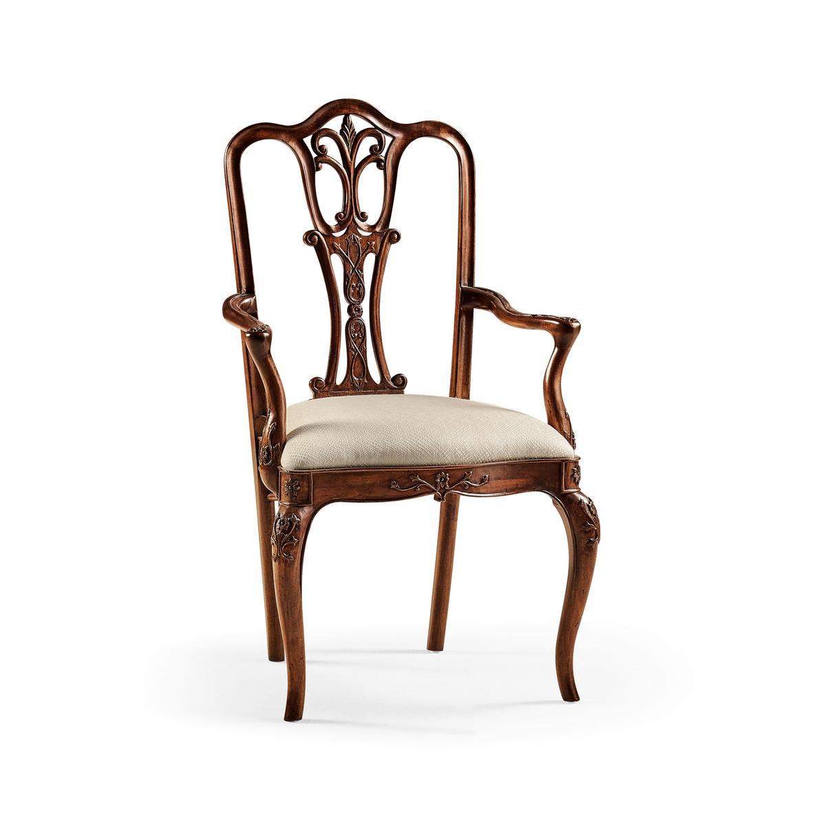 Jonathan Charles Mahogany 18th Century Dining Arm Chair