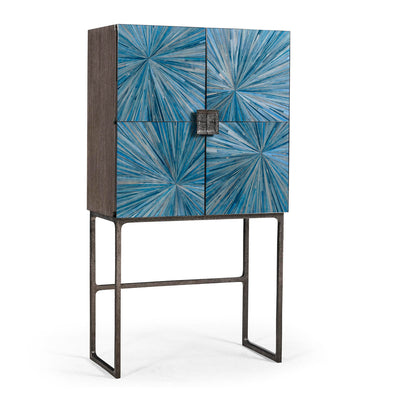 Jonathan Charles Sapphire Bar Cabinet