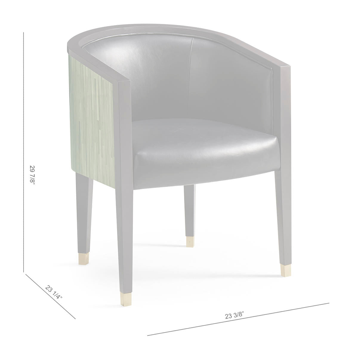 Jonathan Charles Verdure Barrel Dining Chair