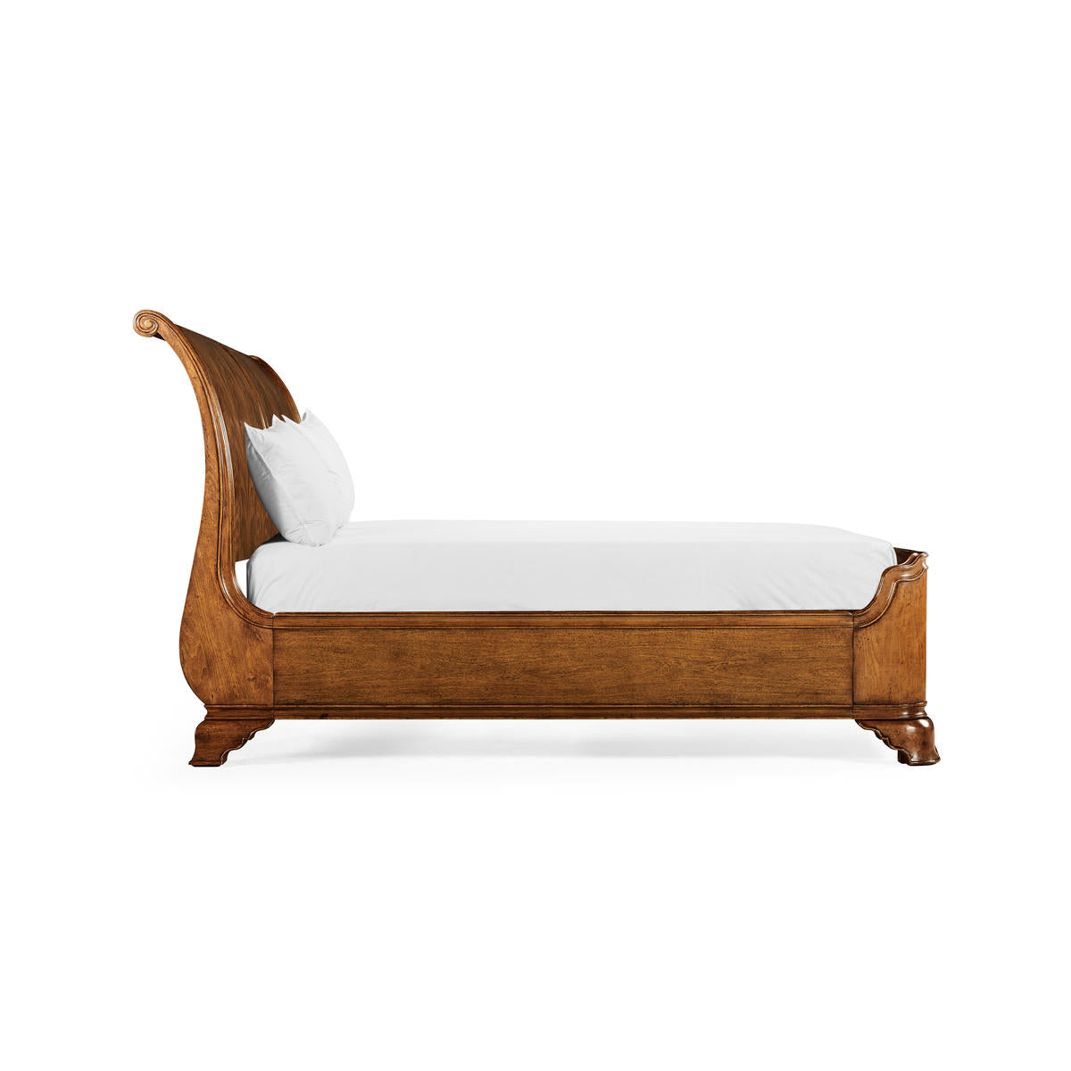 Jonathan Charles Walnut Sleigh US King Bed