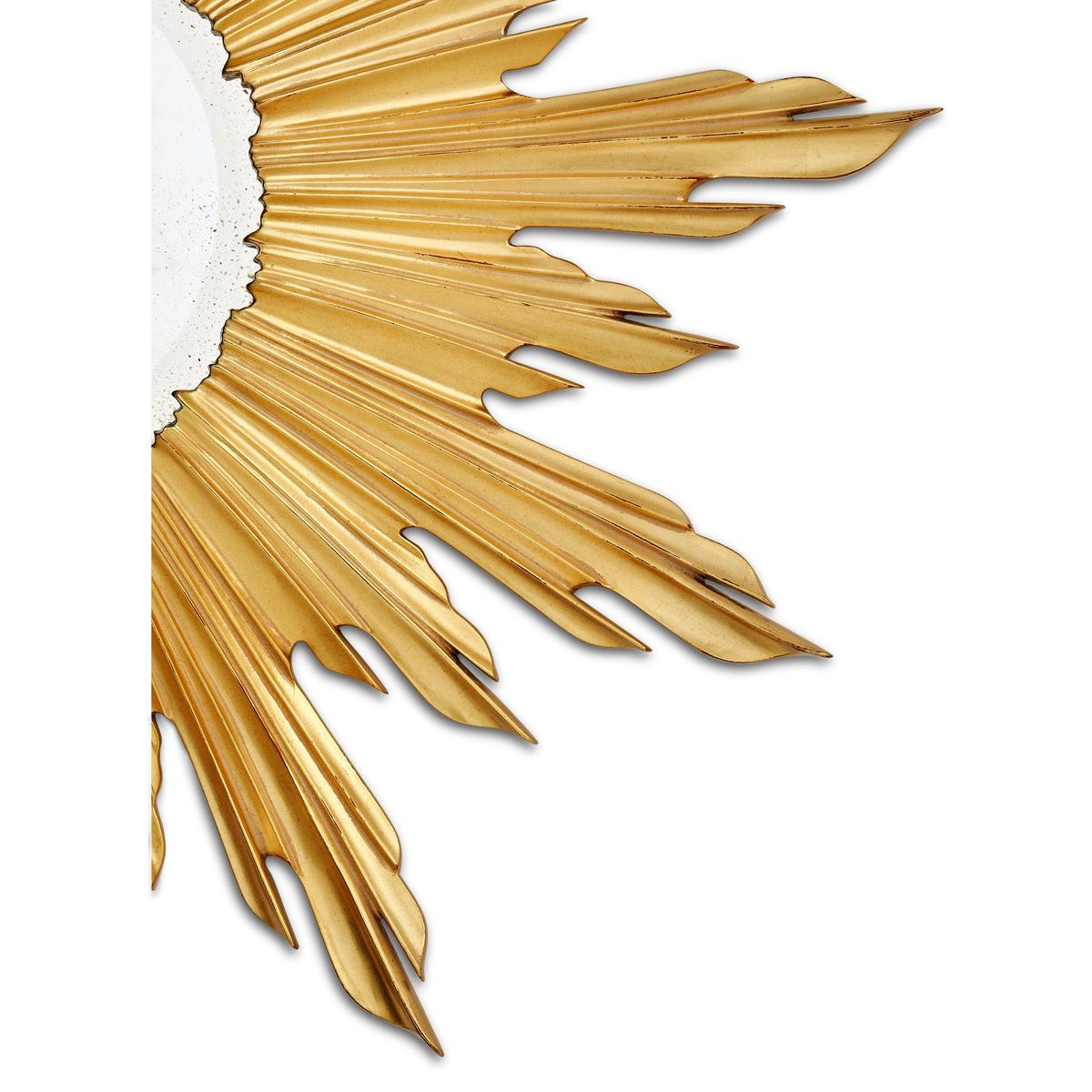 Jonathan Charles Small Gilded Sunburst Mirror