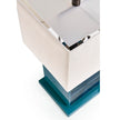 Jonathan Charles Sapphire Cube Table Lamp