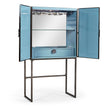 Jonathan Charles Sapphire Bar Cabinet
