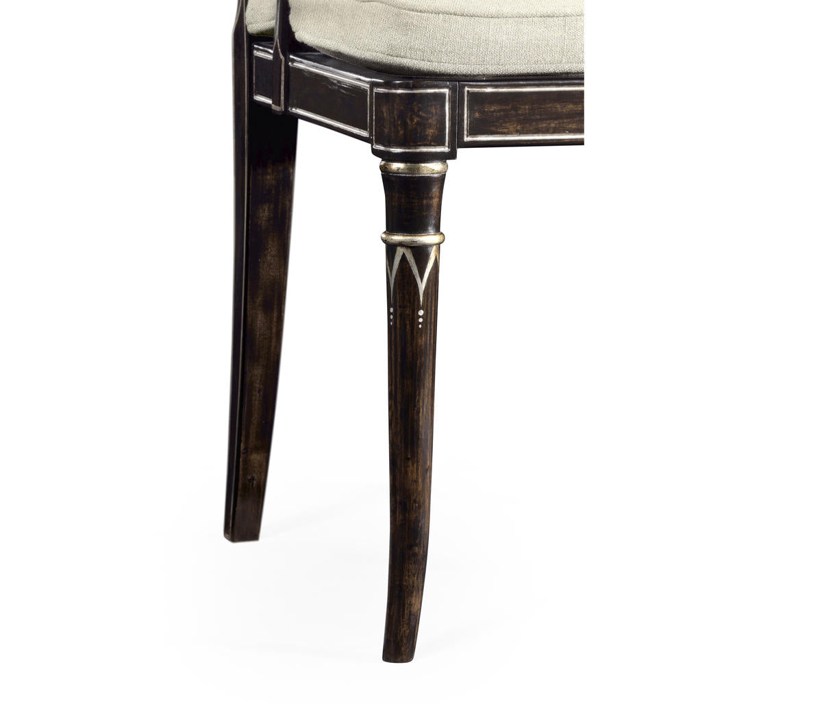 Jonathan Charles Linden Charcoal Wash Dining Arm Chair