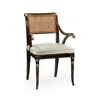 Jonathan Charles Linden Charcoal Wash Dining Arm Chair