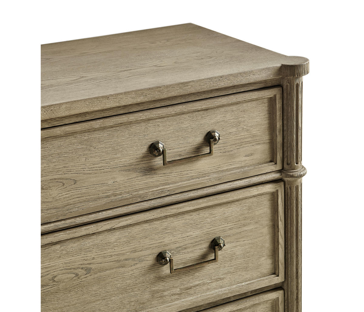 Jonathan Charles Kalpa Louis XVI Drawer Chest - Bleached Chestnut