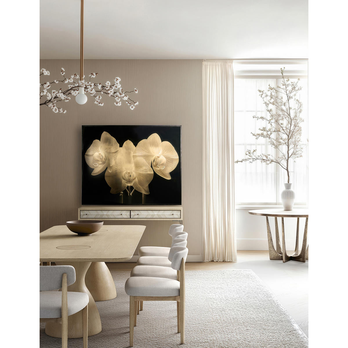 Jonathan Charles Seamount Rectangular Dining Table