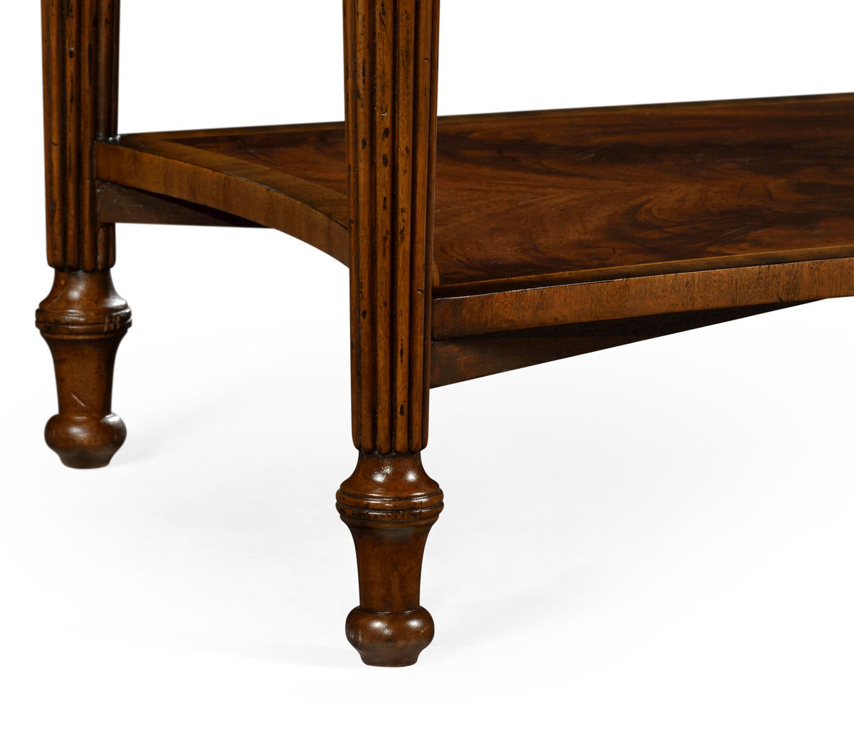Jonathan Charles Mahogany Bedside Table with Brass Gallery