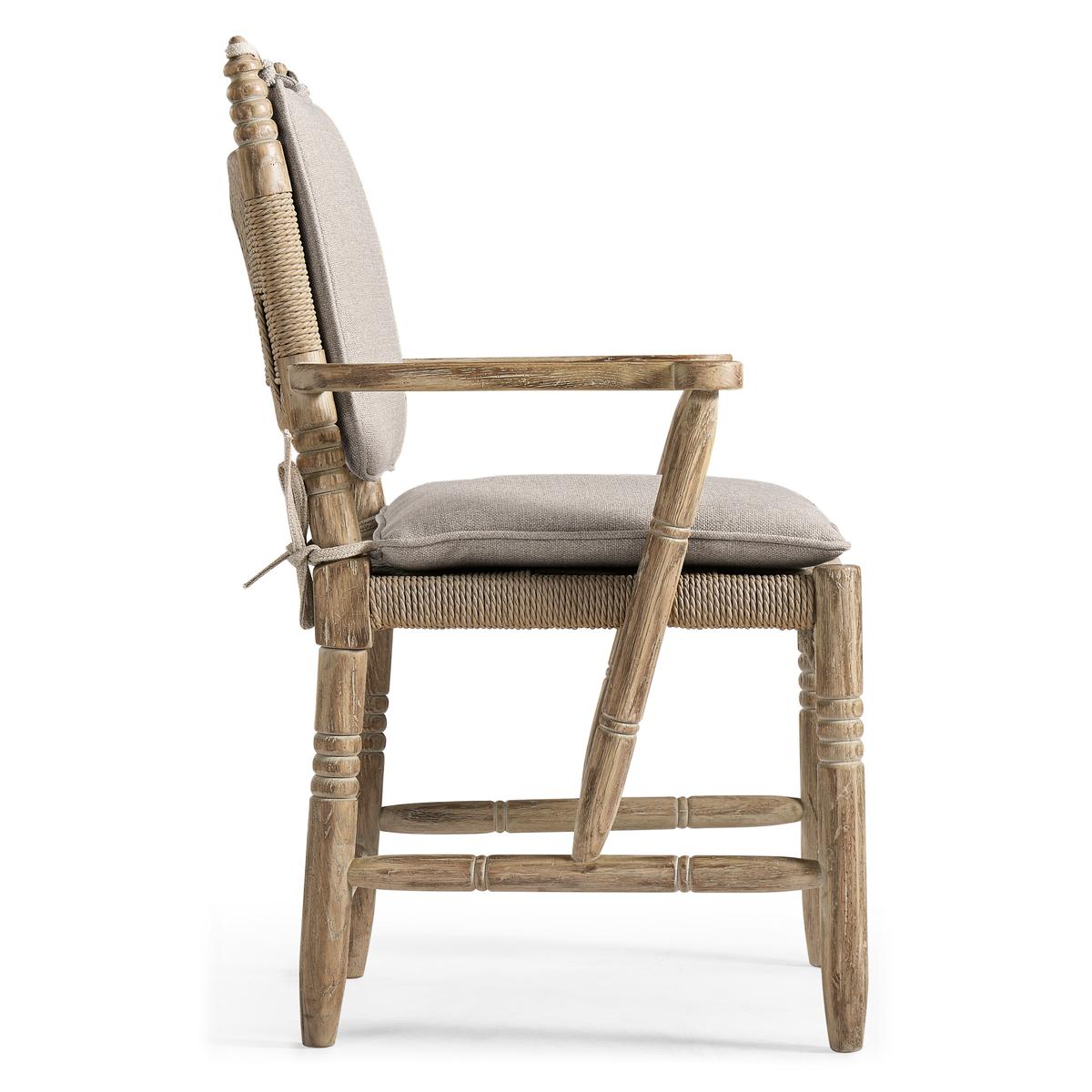 Jonathan Charles Sagehill Rush Seat Arm Chair
