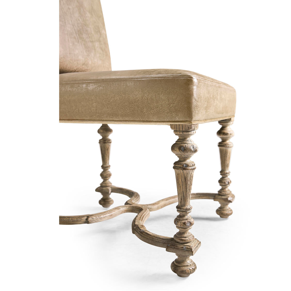 Jonathan Charles Sagehill Leather Side Chair