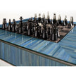 Jonathan Charles Sapphire Straw Game Table