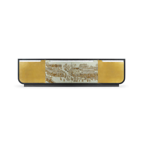 Jonathan Charles Fusion Chinoiserie Entertainment Cabinet