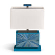 Jonathan Charles Sapphire Horizontal Table Lamp